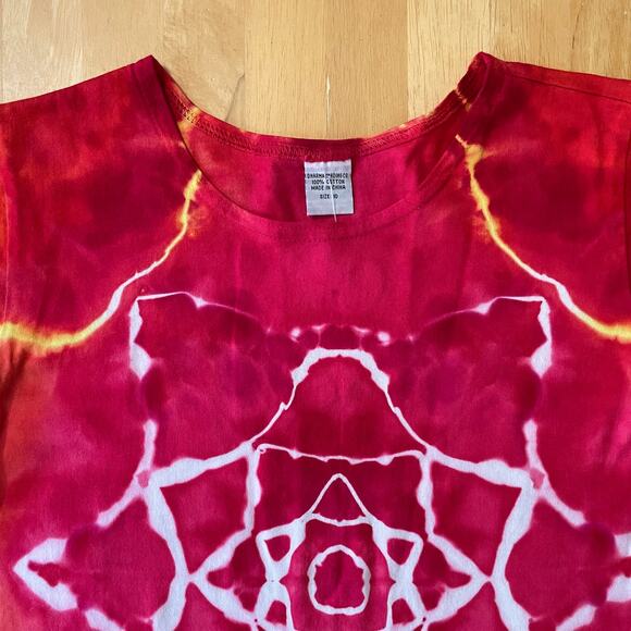 Girls Ice Dyed Sundress - Tie Dye A-line Dress - Handmade (Kid's Size 10) - Picture 11 of 11